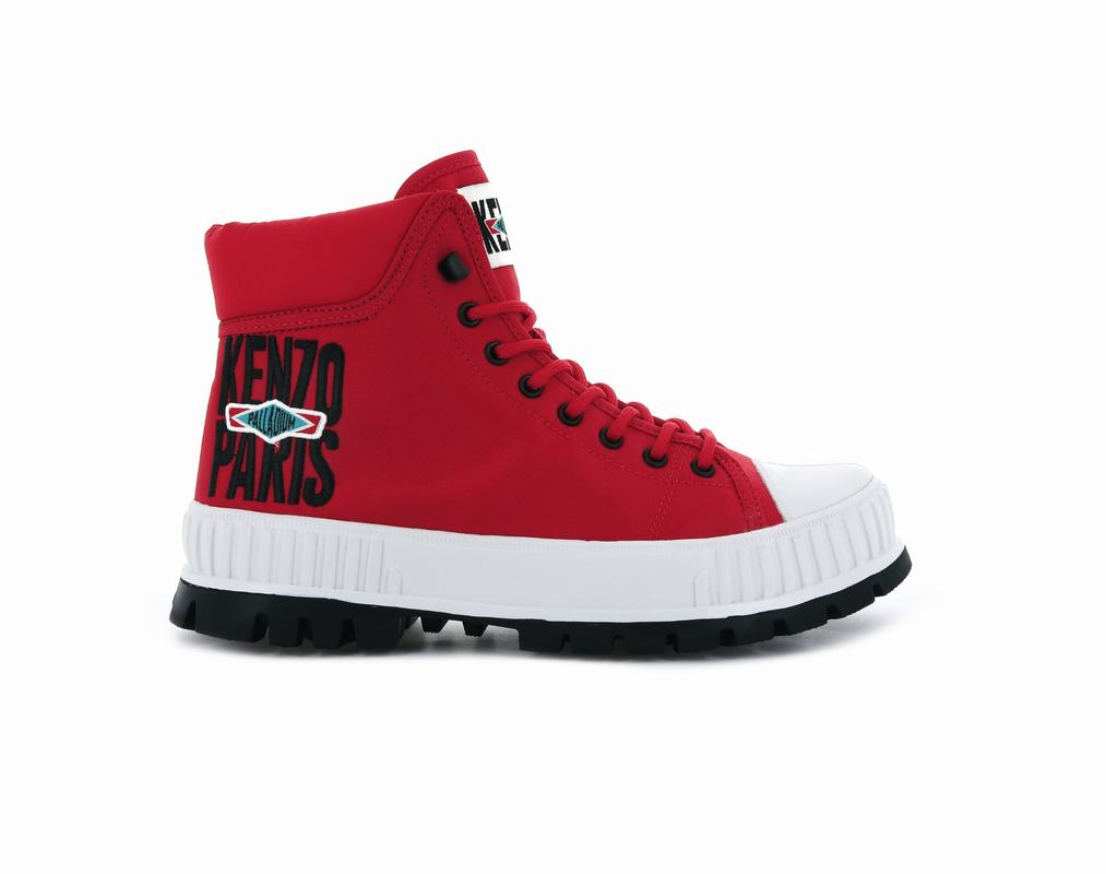 Palladium Pallashock Hi By Kenzo Women's High Top Sneakers Red (FPQH31958)
